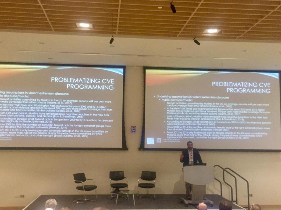 tabahfut's tweet photo. TFI's Dr. Naved Bakali presented at the 'Understanding Extremist Violence in the Middle East and Beyond' symposium at NYU Abu Dhabi. Dr. Bakali’s paper problematised countering violent extremism programming and proposed alternative models. https://t.co/7RaHxEZGfN