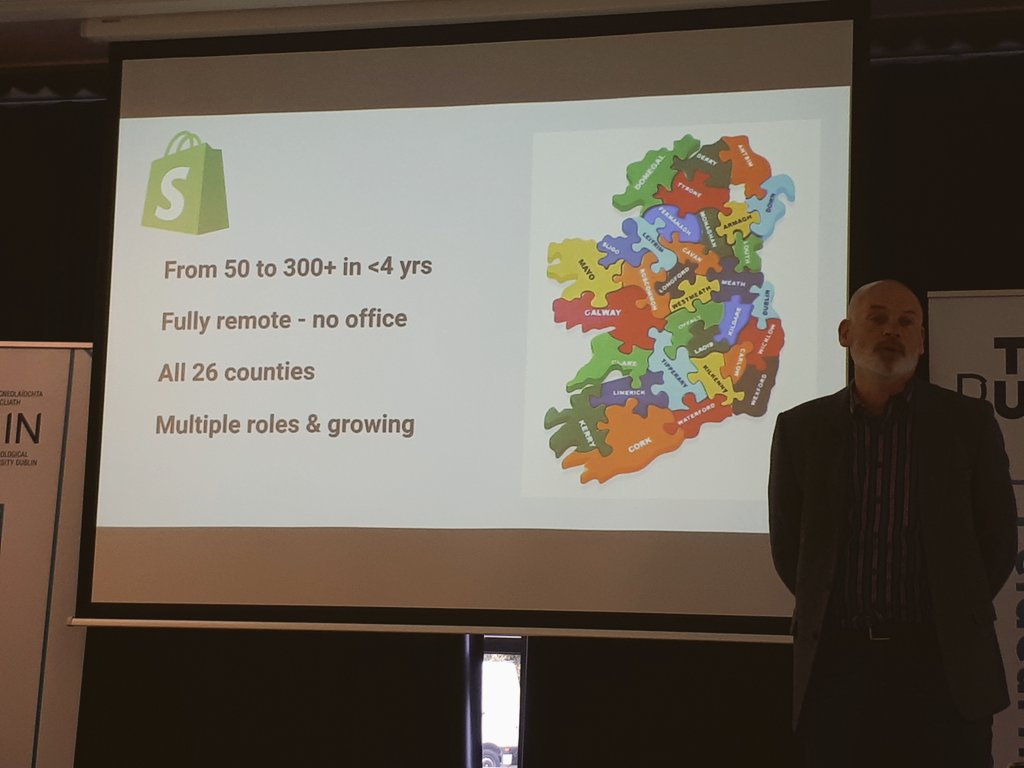 WebEmployed's tweet image. RT @ymcgarry: &quot;We have inverted a tonne of the things that would be normal in most economies&quot;. @johncriodan on the @Shopify approach to business which is 100% remote. #Remoteworking #workfromhome  #workisnotaplace
