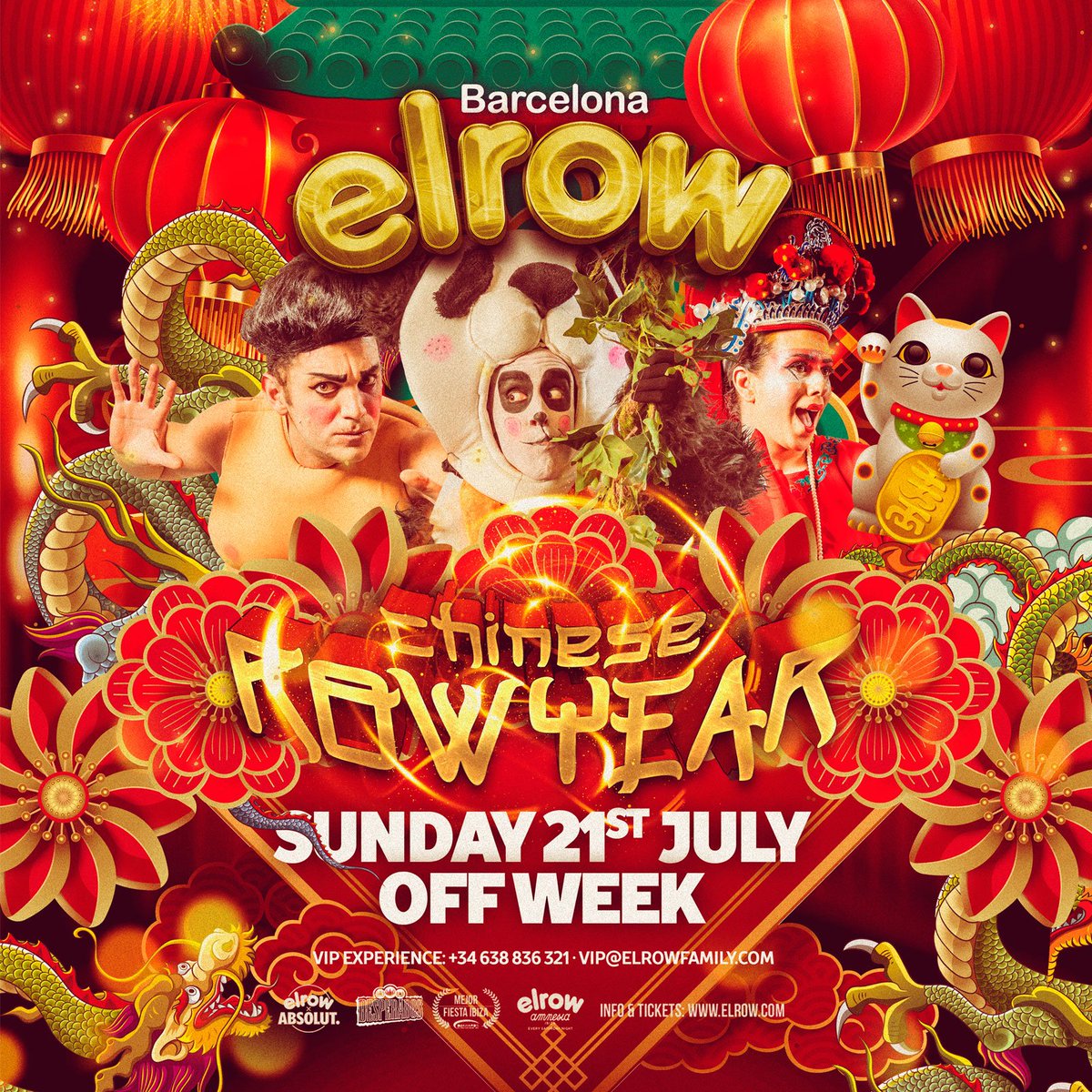 elrow_'s tweet photo. elrow Barcelona - Tickets ON SALE for elrow Off Week in Barcelona on July 21st! This year will be special with our Chinese Row Year 🐲🏮 #elrowBarcelona #elrowoff
Tickets: https://t.co/973ismZcUe
+ Info: https://t.co/OalFuWeVZG https://t.co/cQCSCEAvXD