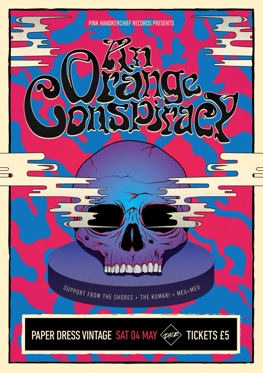 We are extremely excited to announce that we will be back in LONDON next month Sat 4th May at @paperdressvintage in Hackney with support from our brothers <a href="/theshores_band/">The Shores</a> meu=meu and <a href="/thekumari/">The Kumari</a> Tickets £5 available from <a href="/dicefm/">DICE</a> 💀🍊