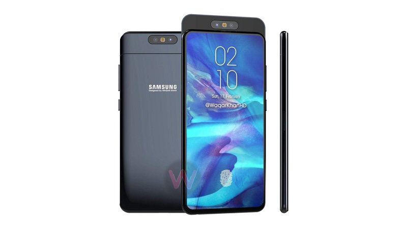 驍龍710 + 4800 萬像素鏡頭：Samsung Galaxy A90 彈出式旋轉鏡頭設計搶先看；其他規格硬件也曝光了！ 2