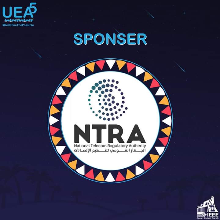 UEA_ASW's tweet photo. Our Official Sponsor is NTRA 👏
الغني عن التعريف الجهاز القومي لتنظيم الإتصالات اللي كان معانا و بيساندنا من اول UEA1 لحد ما نجحنا و وصلنا UEA5 و لسه مكملين بدعمهم و دعمكم لينا 😄
Thanks NTRA 😊
#RedefineThePossible
#UEA5 https://t.co/AarDd7eboI