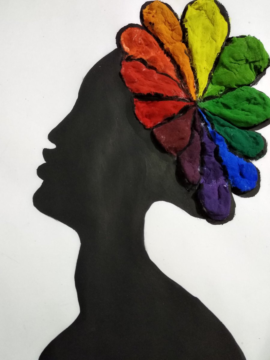 3D color wheel made by #cotton media:#postercolor