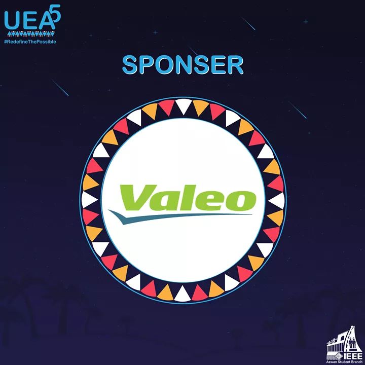 UEA_ASW's tweet photo. Our Bronze sponsor is Valeo 👏

One of those who started the journey with us and still by our side helping us bring all that's new. 😊

#RedefineThePossible 
#UEA5 https://t.co/gDj26wkv1g