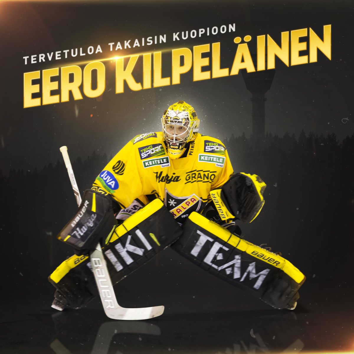 Liigan kaikkien aikojen nollapelitilaston kärkimies, valinta Liigan parhaaksi maalivahdiksi ja valinta All Stars -kentälliseen keväällä 2017... 🥁

Ja hän on täällä jälleen, tervetuloa takaisin Savon sydämeen <a href="/kileer37/">Eero Kilpeläinen</a>! 👊

LUE 👉 bit.ly/Uutinen040419

#KalPa #Liiga #Kuopio