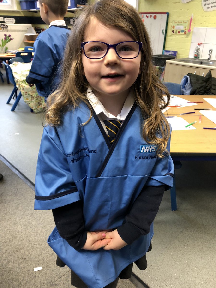 natalieWMCN's tweet image. The other end of the age scale this morning as a #NursingNowAmbassador! Meeting my daughters reception class, we had so much fun! Hopefully some new recruits ready for approx 2036?! @teamCNO_ @BevMatthewsRN #dressinguptoinspire #futurenurses #lovetheNHS