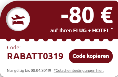 Ferienfinder's tweet photo. Du planst einen #Kurztrip? Dann hab ich hier einen 80 Euro #Gutschein für dich!
Sei schnell, die #Aktion geht nur noch bis 08.04.2019 und ist begrenzt.

https://t.co/L64W6WVrwa https://t.co/oGKRA4TBOD