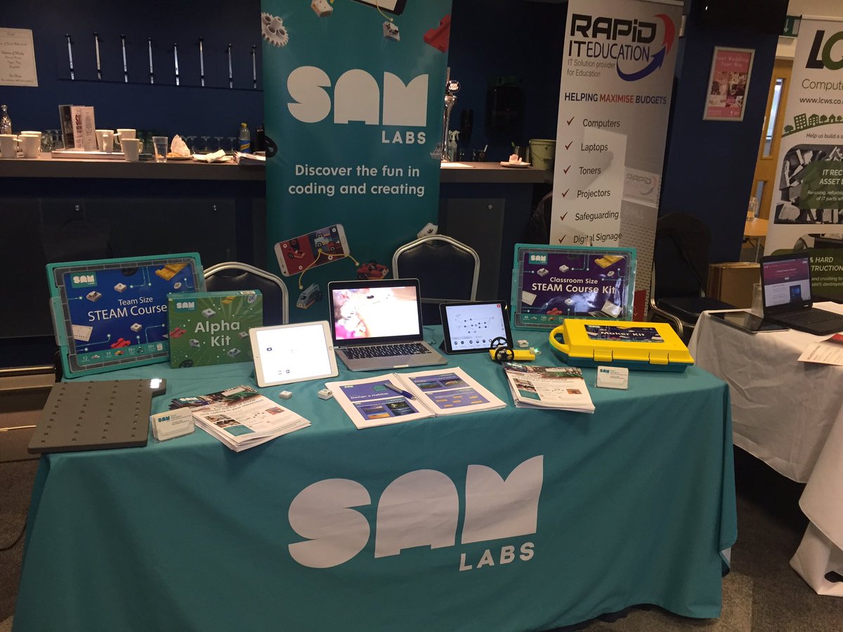 DJNeeld's tweet photo. @SAMLabs exhibiting at the @IBSSchools event showcasing our #coding &amp; #computerscience solution. https://t.co/ER3dROXixZ