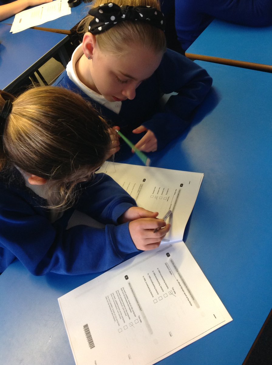 Year 5&amp;6 are marking Miss K's incorrect SPaG paper. Explaining why my answers are wrong 😝 😆#teacherneedsteaching <a href="/KellingtonSch/">Kellington Primary</a>