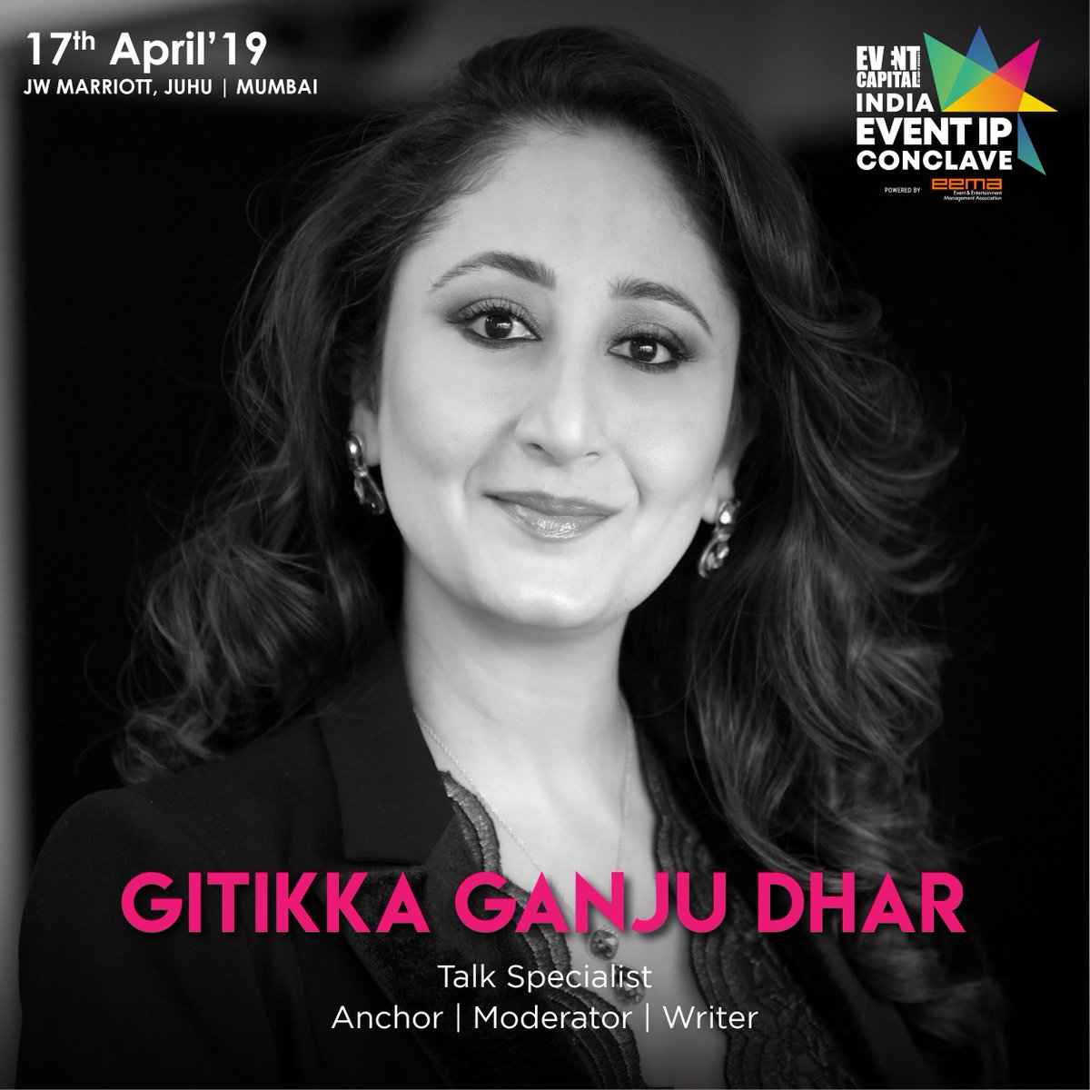 Shows_of_India's tweet photo. Her pursuit to excellence has made her a Goliath in the industry. Meet @geetikaganju , Talk Specialist on 17th April at JW Marriott Juhu, Mumbai.
#IEIPC #Speaker #TalkSpecialist
Register Now: https://t.co/jclQyocbHK https://t.co/IGXzQHP8HF