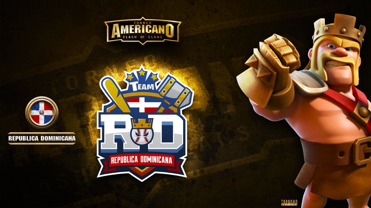 TORNEO AMERICANO DE CLASH OF CLANS TIENE EL AGRADO DE PRESENTAR A LA SELECCIÓN DE REPÚBLICA DOMINICANA 🇩🇴🇩🇴🇩🇴

OFICIALMENTE INSCRITOS A PARTICIPAR EN LA PRIMERA EDICIÓN 👏🏼👏🏼👏🏼

@Dominicana_CWC