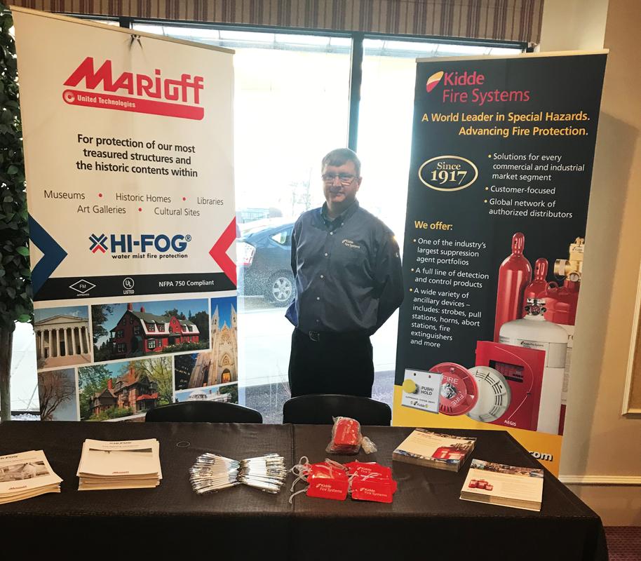 We're all set up for the annual <a href="/SFPE_NEC/">SFPE New England</a> Seminar today! Say hello to our team and learn what's new with Kidde Fire Systems and Marioff N.A.