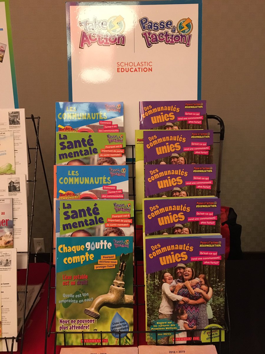 DVanDuinenED's tweet photo. Excited to be in Kingston at the #lefrancaisacoeur conference for French educators! Stop by the @ScholasticEdCda booth to have a look at our new French resources! #EOSDN @KarenForsythED https://t.co/MvcnCDodzj