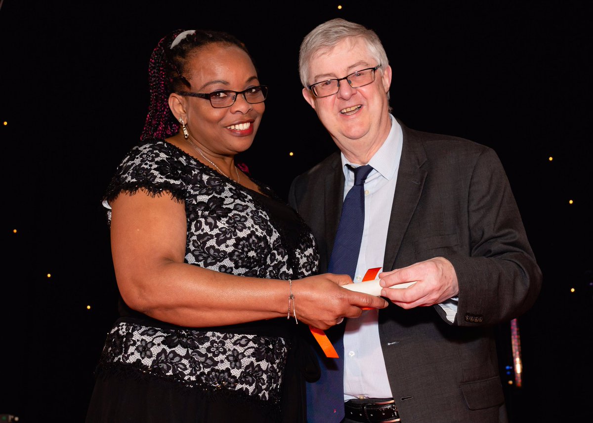 Violence Against Women Agenda finalists receiving their certificates from First Minister of Wales, Mark Drakeford.