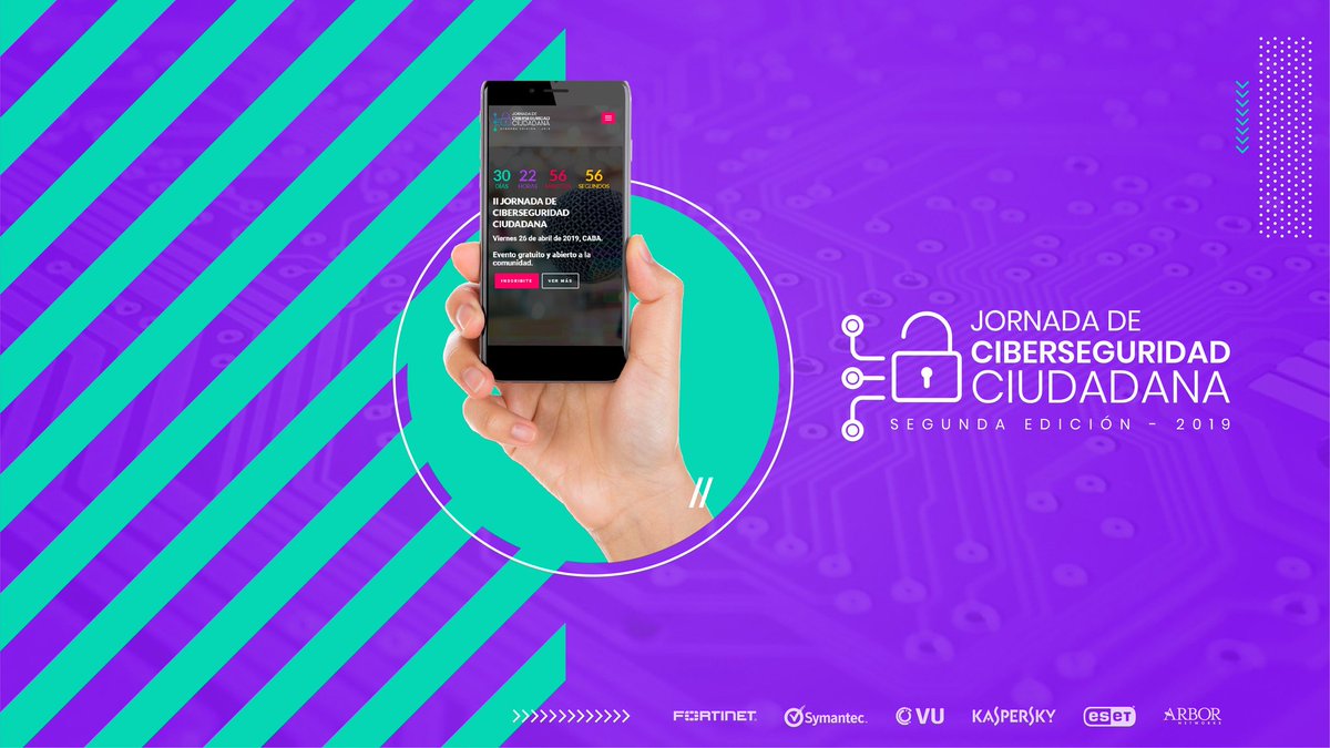 📢 ¡¡ATENTOS TODOS!! Se viene la segunda Jornada de Ciberseguridad Ciudadana. #JCC2019  
📅 ¿Cuándo? El viernes 26 de abril.
📍 ¿Dónde? En Paseo La Plaza.
🕐 ¿A qué hora? A partir de las 9 hs.
🔗 Inscribite en: ow.ly/x8zC30ojoRY 
#LaTecnologíaNoEsFicción <a href="/BACSIRT/">Centro de Ciberseguridad del GCBA</a>