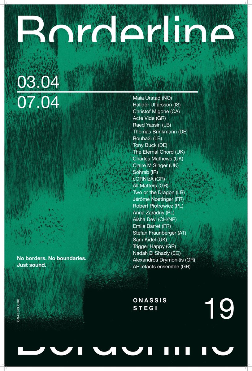 Irtijal continues in #Athens at Borderline festival this week. A partnership that gave 8 acts in common on both cities!
<a href="/Stegi_occ/">@STEGI_OCC</a> @rupturedonline