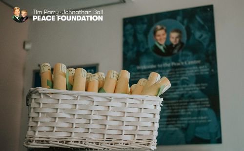 TPJBFoundation's tweet photo. It's our #SmallStepsForPeace graduation ceremony here @peacecentre on Monday with @ColinParryPeace and @WendyParry4P - preparing the certificates to welcome @cvprimary1 @Sh1rleyManor @WestminsterBD3 and St Matthews Primary #Bradford for an uplifting and inspiring day! https://t.co/LNdYe99GBL