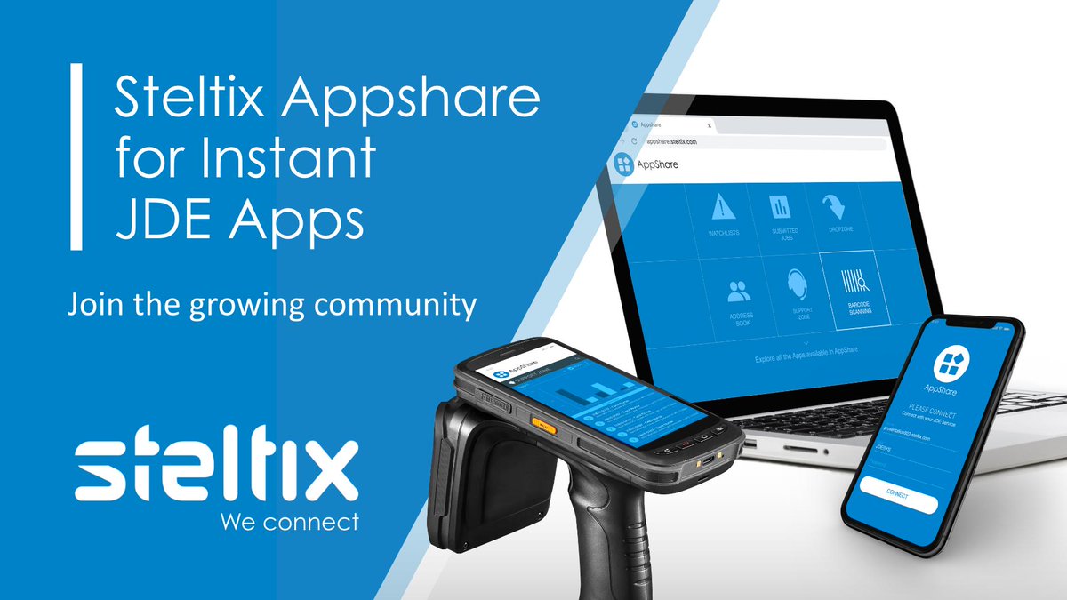 Steltix's tweet photo. Steltix Appshare allows you to build, deploy, and manage web and mobile business apps based on JD Edwards EnterpriseOne. Visit https://t.co/pI0dYGmlHH
#Steltix #c19tx #Oracle #JDE #jdedwards #Appshare #JustaddAIS #InstantJDEBusinessApps https://t.co/gF6zgubN0I
