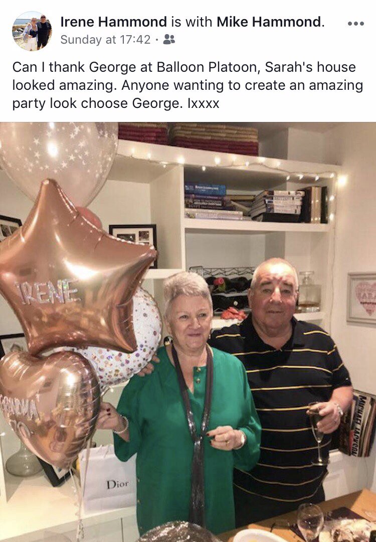 balloon_platoon's tweet photo. Love hearing back from my lovely Customers #balloons #birthday #suprise https://t.co/9rMScvECSu