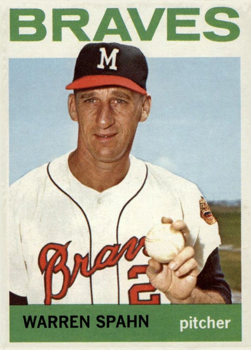 #baseballcards #memorabilia  1964 Topps Warren Spahn