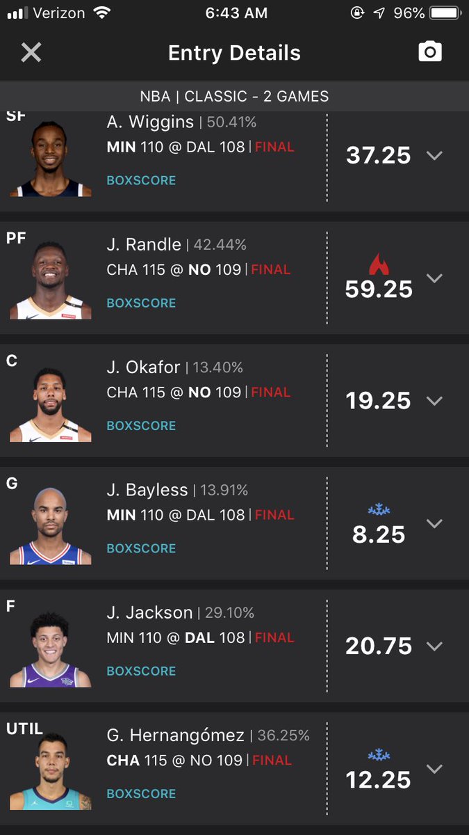 DimesJoey's tweet photo. @DraftKings #smallprofits https://t.co/s6RSWS5FhX