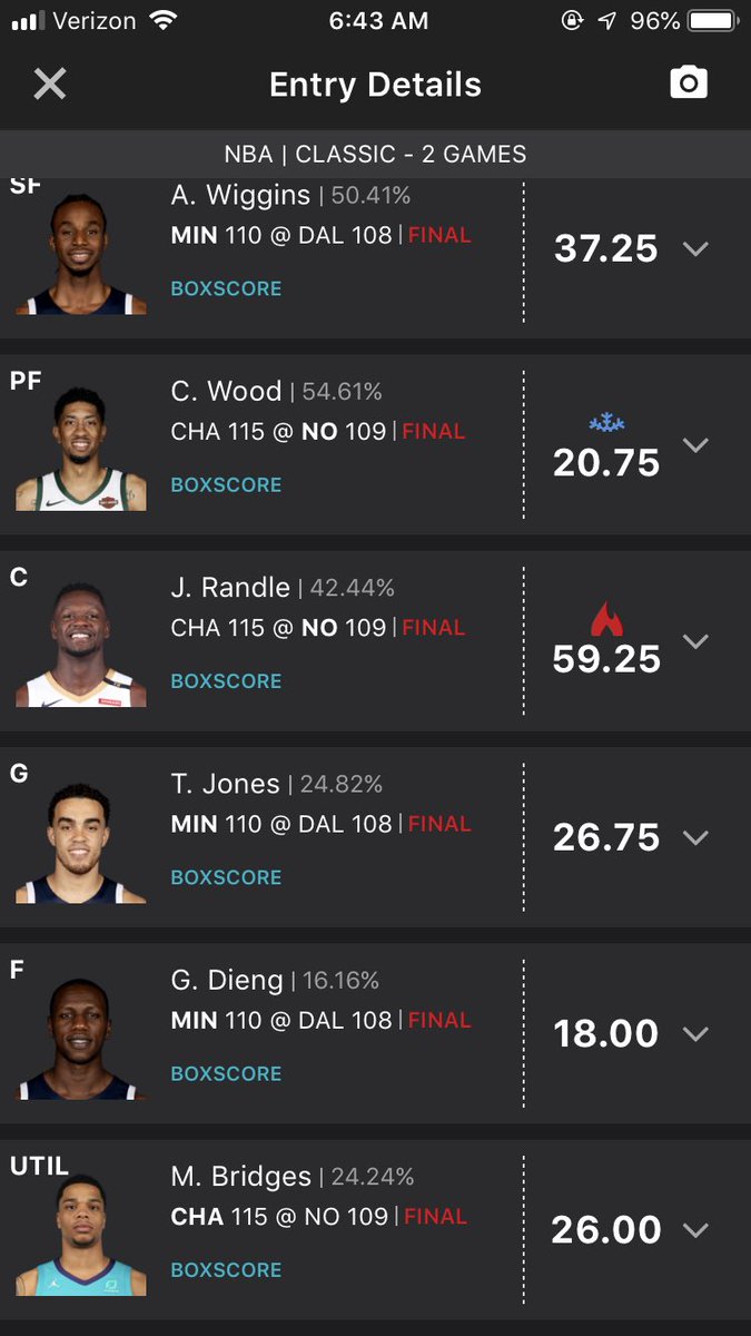DimesJoey's tweet photo. @DraftKings #smallprofits https://t.co/s6RSWS5FhX