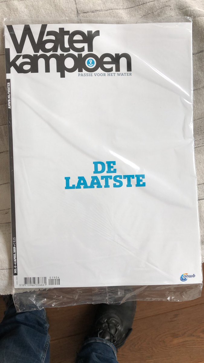 wahep's tweet photo. En dat is toch jammer! In ieder geval bedankt voor al die jaren @ANWB @waterkampioen https://t.co/Akgt4JiS17