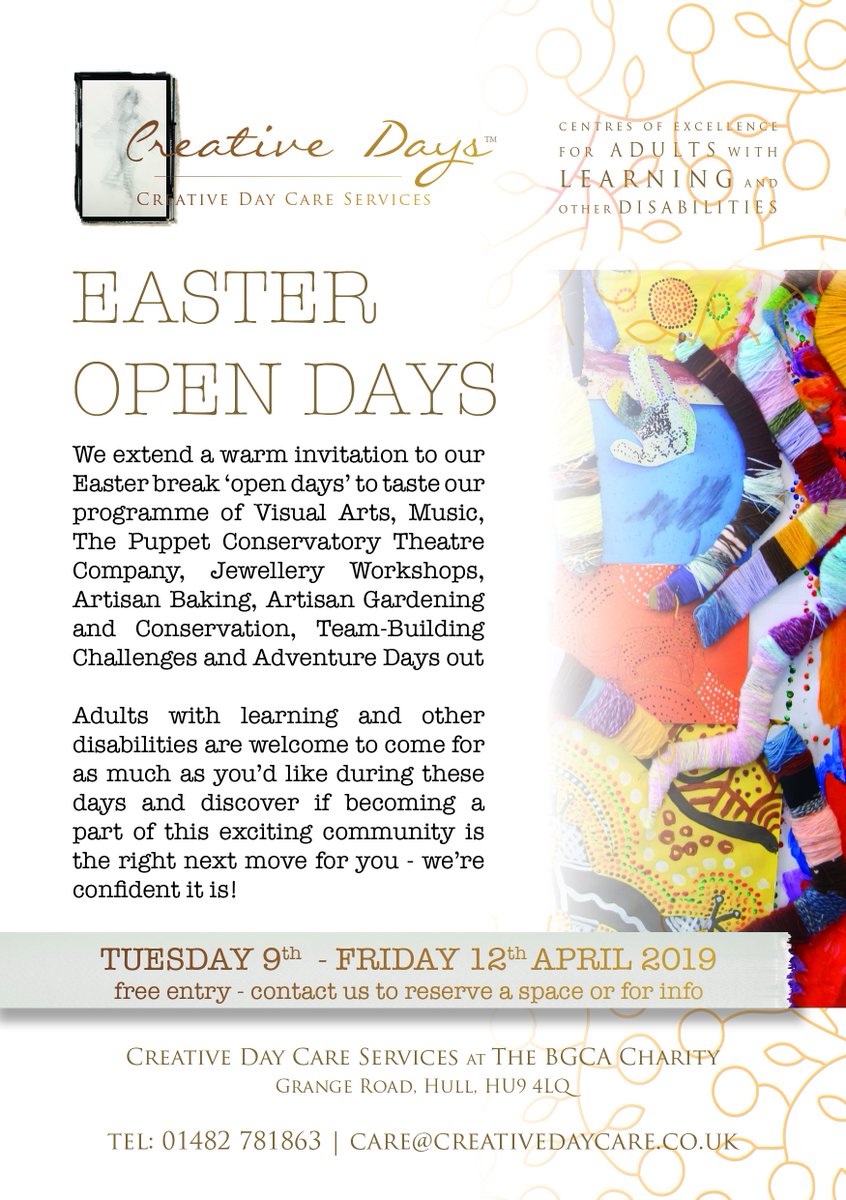 Join us for our Hull Open Days next week. An ideal for those transitioning this year