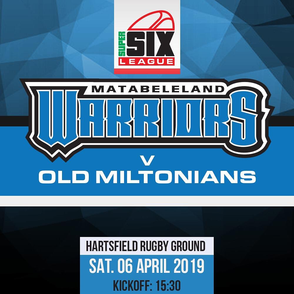 MatwarriorsR's tweet photo. Big game this weekend as we take on our local rivals old miltonians!!make a date as we hunt and take down the elephants! https://t.co/aBrdbNHITR