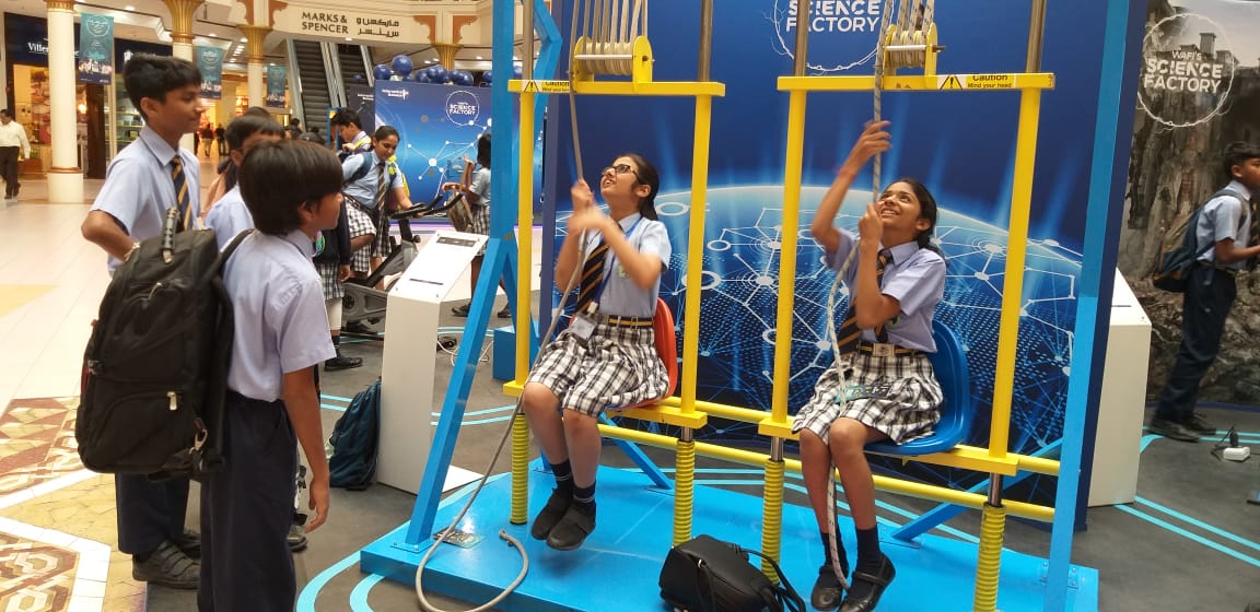 JssSchool's tweet image. Students of grade 8 visited 'science Factory' wafi mall, Dubai on 3rd and 4th April 2019.They had a great time experimenting and engaging themselves in the activities based on the science concepts. 
#ScienceFactory #Science #khda