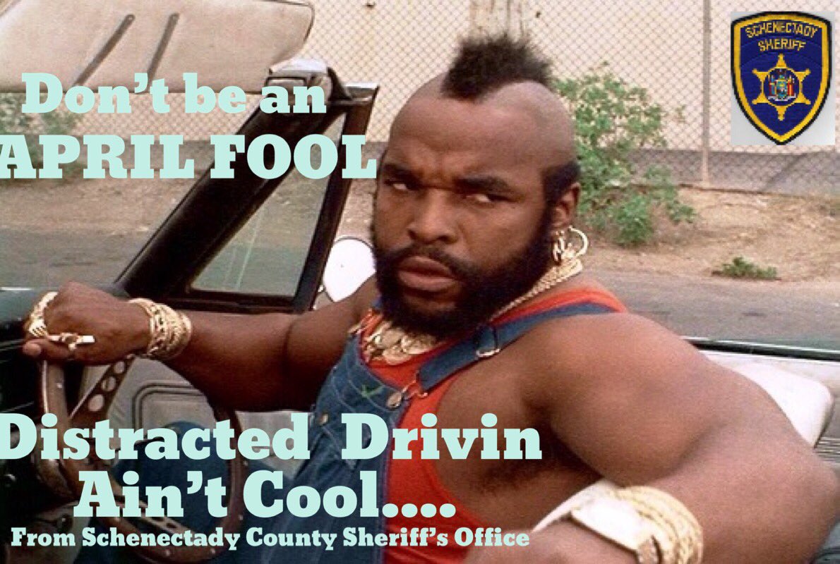SmartDriveUSA's tweet photo. Don't pity the fool who drives distracted - just get far away from them. (Ask your parents. #EndDD #JustDrive #Drive2N2 https://t.co/oPoo5e6tpT