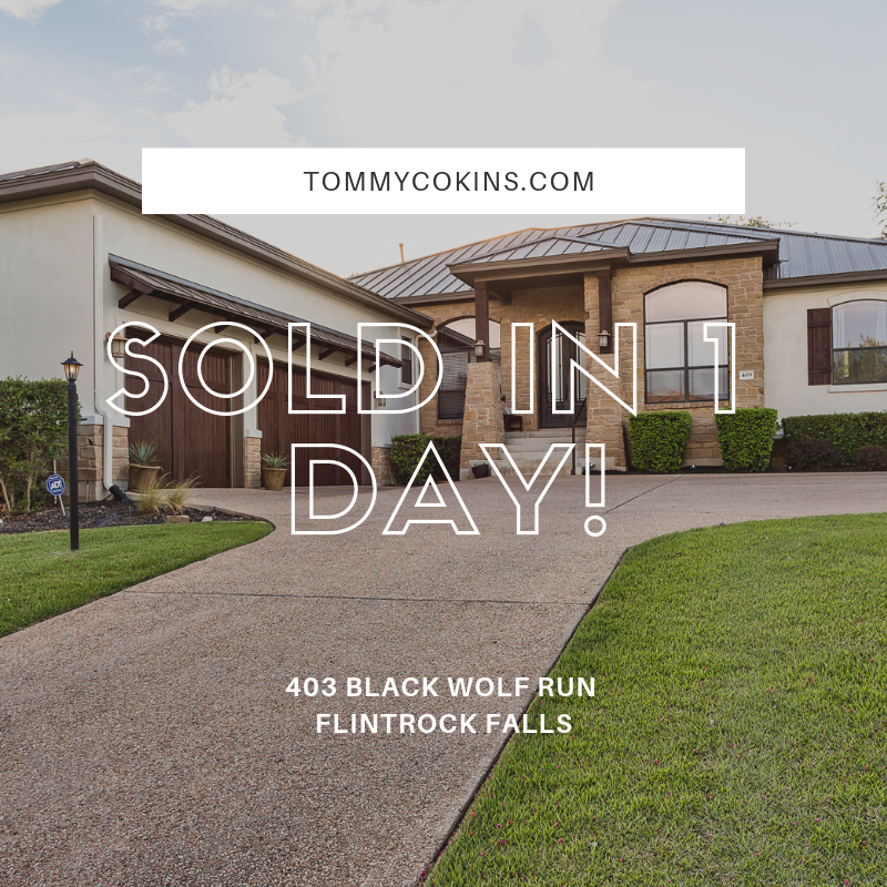 TommyCokins's tweet photo. Quick sale!  We love Flintrock! #lakeway #flintrock #Texas #ATX #homesearch #results #marketing #celebrating25yrs #laketravis #nicklauscourse https://t.co/mawhwdcwf7