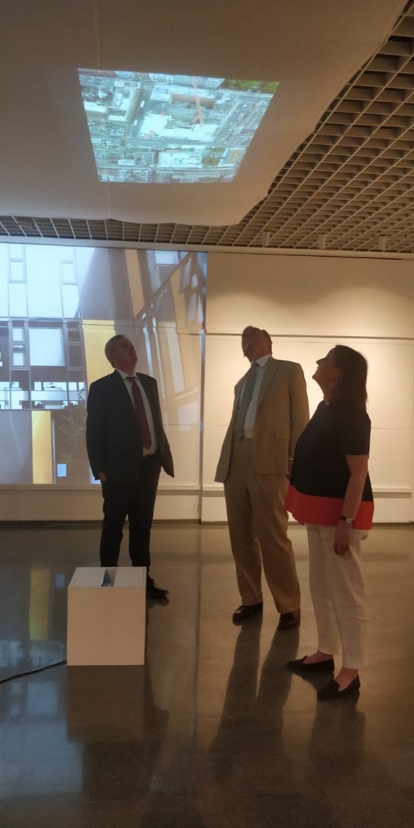 mcmarchs's tweet photo. Thank you to everyone who attended the opening of #DisplacedLongitude last night! @CEPTUniversity1 @IrlEmbIndia https://t.co/S5bZxmhzIq