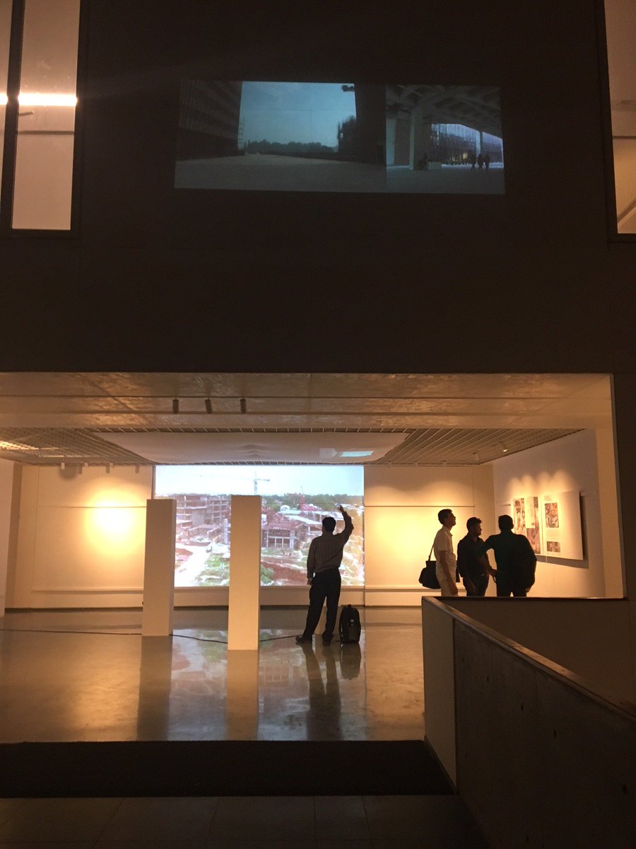 mcmarchs's tweet photo. Thank you to everyone who attended the opening of #DisplacedLongitude last night! @CEPTUniversity1 @IrlEmbIndia https://t.co/S5bZxmhzIq