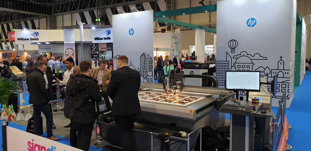 It's the last day for the #BlackmanandWhite team at @Signanddigital and it's been a bumper show, so many visitors and fantastic feedback on our range of #CuttingMachines and #Software #StandB20 #Innovation #SignsandGraphics #SD19 #UKManufactured