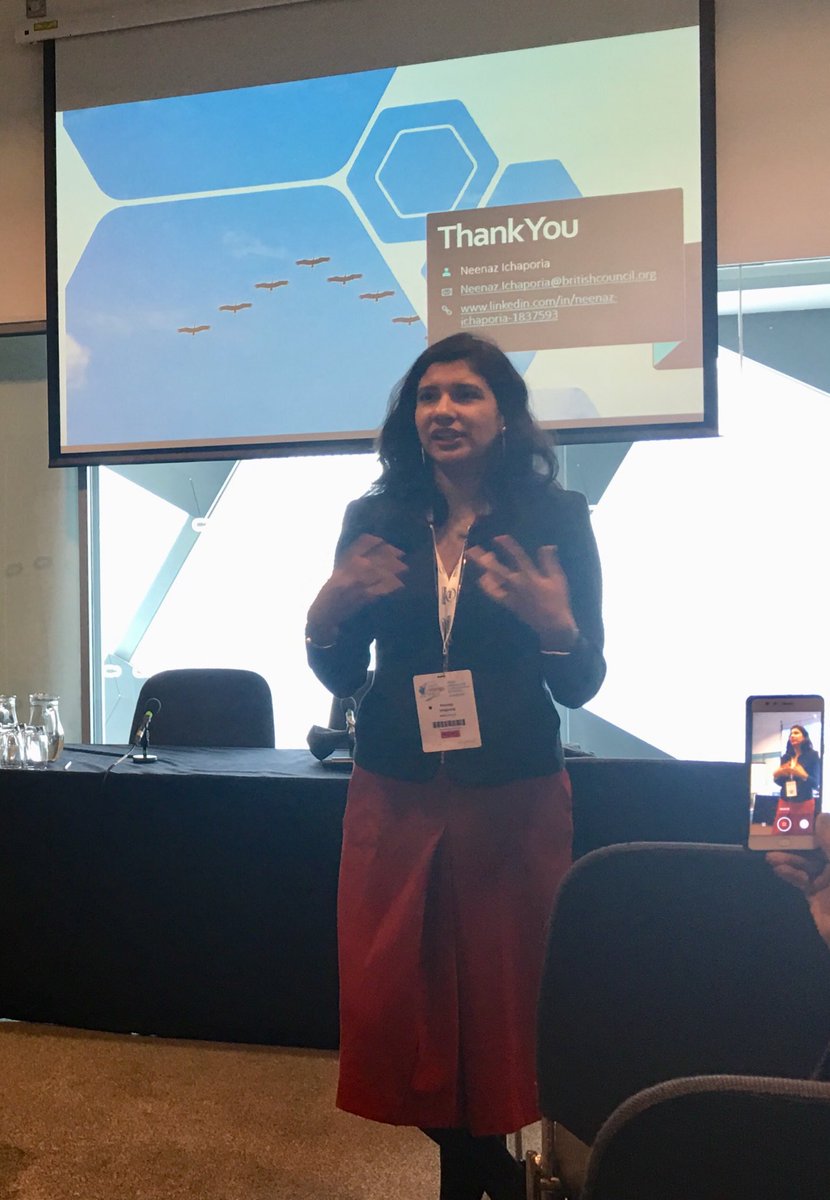 #lamsig2019 lamsig scholarship winner Neenaz  Ichaporia giving a superb talk on managing remote teams.