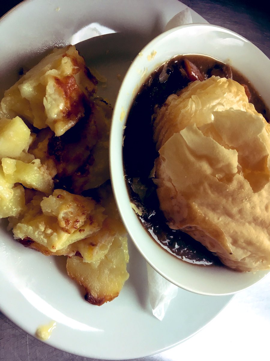 Steak pie and dauphinois £3.50