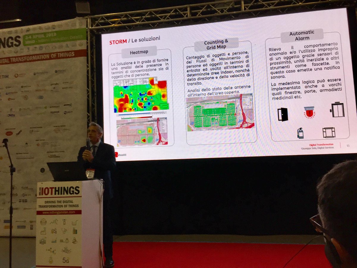 Giuseppe Sola illustra STORM / Smart Things &amp; Objects Relationship Management e le sue soluzioni a @IoThingsMilan
<a href="/gdt62/">gaetano di tondo</a> <a href="/gsola69/">Giuseppe Sola</a>
#IoThingsMilan #IoT #5G #BigData #Mobility #Innovation