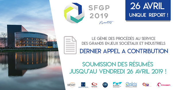 SFGP2019's tweet photo. 🚨 SFGP 2019 : Dépôt des résumés jusqu'au vendredi 26 avril 2019. La date limite de soumission a été décalée de quelques jours, profitez-en pour déposer votre proposition de communication en ligne : https://t.co/MetwTHHoVr. https://t.co/8nnn0MGr1C