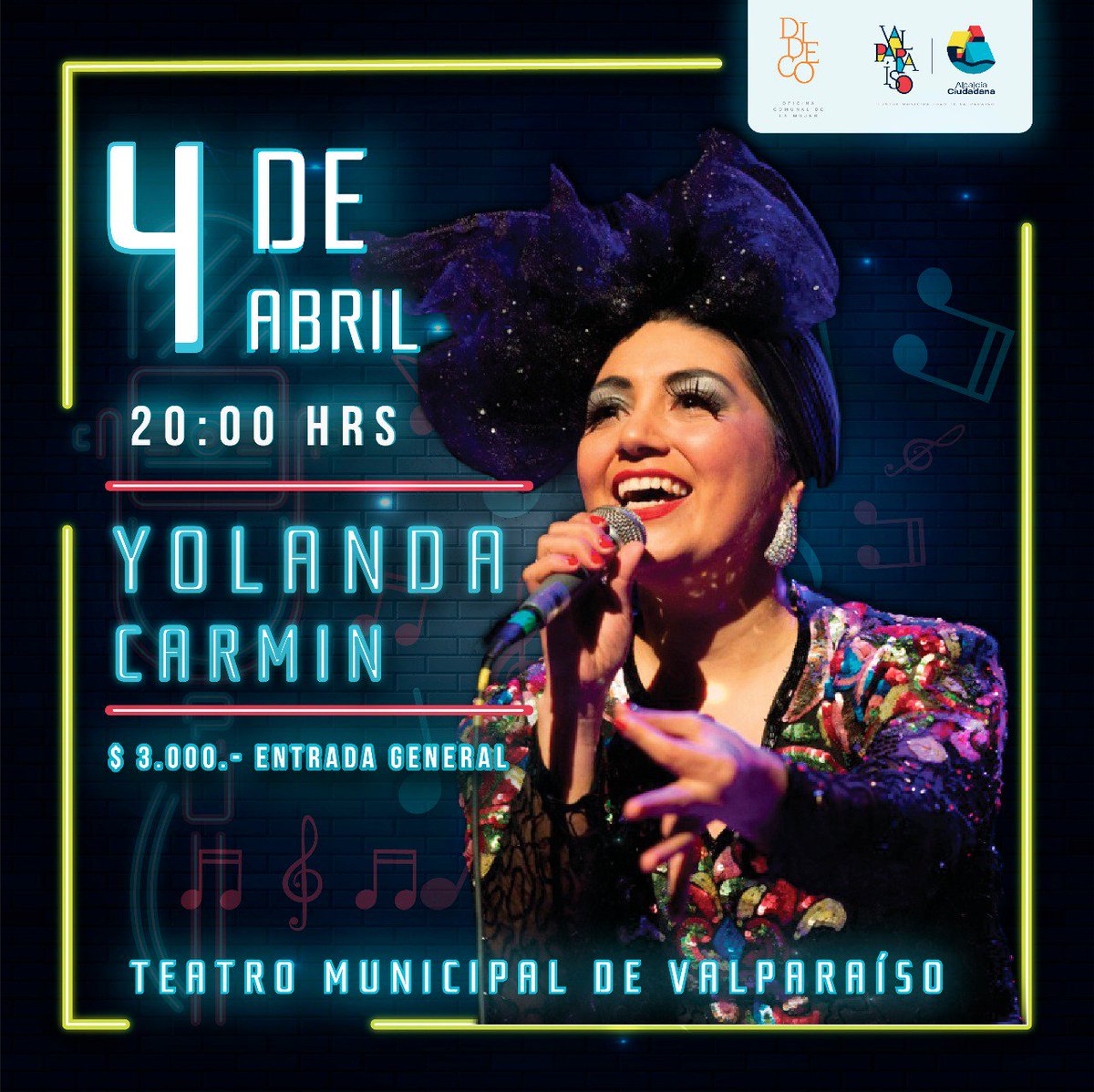 Hoy, a las 20.00 horas. Entrada general a solo $3.000.