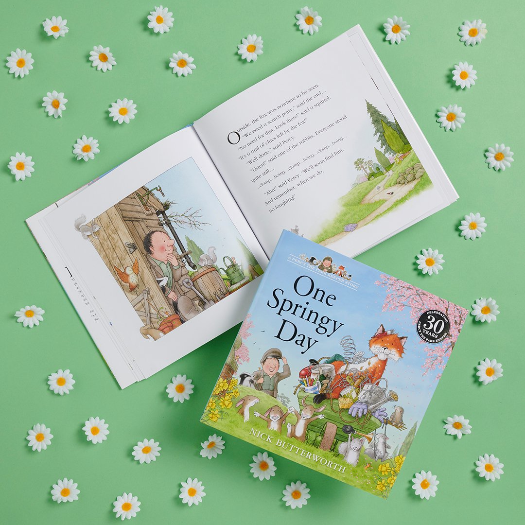 HarperCollinsCh's tweet photo. 🌸 One Springy Day has SPRUNG! 🌸
Celebrate 30 years of Percy The Park Keeper with this BRAND NEW story from award-winning author and illustrator Nick Butterworth. #Percy30
Available now! 😍: https://t.co/bMNzvZTbzI https://t.co/Md3zfKig3t