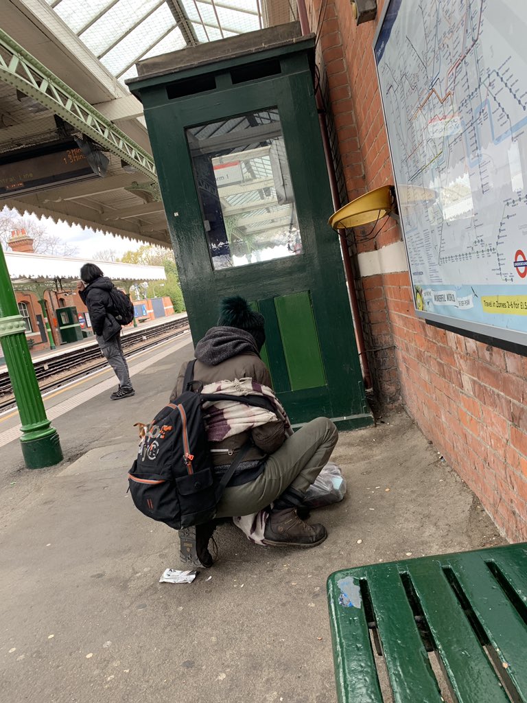 AM2PM24's tweet photo. @BTPUnderground central line west bound emptying her jack with peoples belongings got off at Stratford https://t.co/S5i0O0DgAu