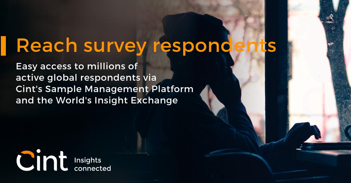 Cint's Insight Exchange empowers marketers and researchers with the industry's most efficient access to millions of registered survey respondents. #mrx 
To learn more... bit.ly/2FOLKoR