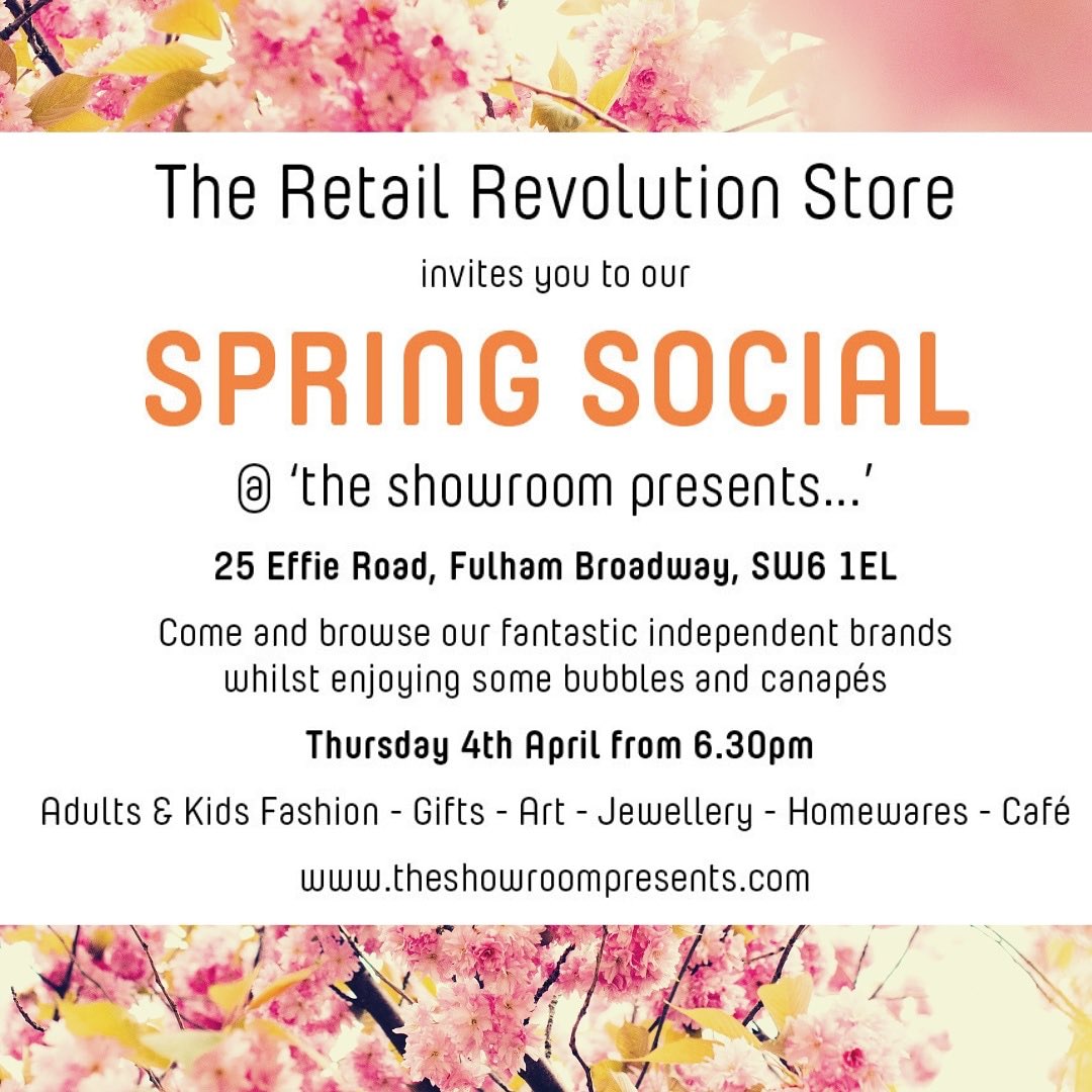 CocoonChild_'s tweet photo. Come and join us at the Retail Revolution Store tonight in #fulham for #shopping #bubbles #canapes #popupshoplondon https://t.co/i1DGFoL0he