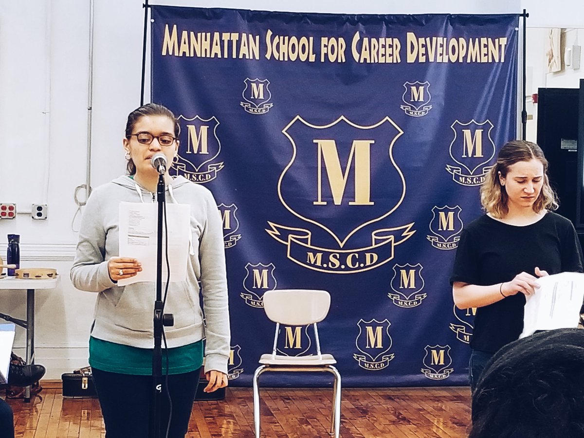 RoadRecovery's tweet photo. Students at #MSCD @NYCSchools
present #PrescriptionForAddiction on stage with @IlluminArtProd & #RoadRecovery to utilize theater as a tool to write & perform music || #nonprofit #charity #opioidcrisis #preventionprogram #peersupport >Thanks to grant support by @NYCulture https://t.co/4FiDixwFrx