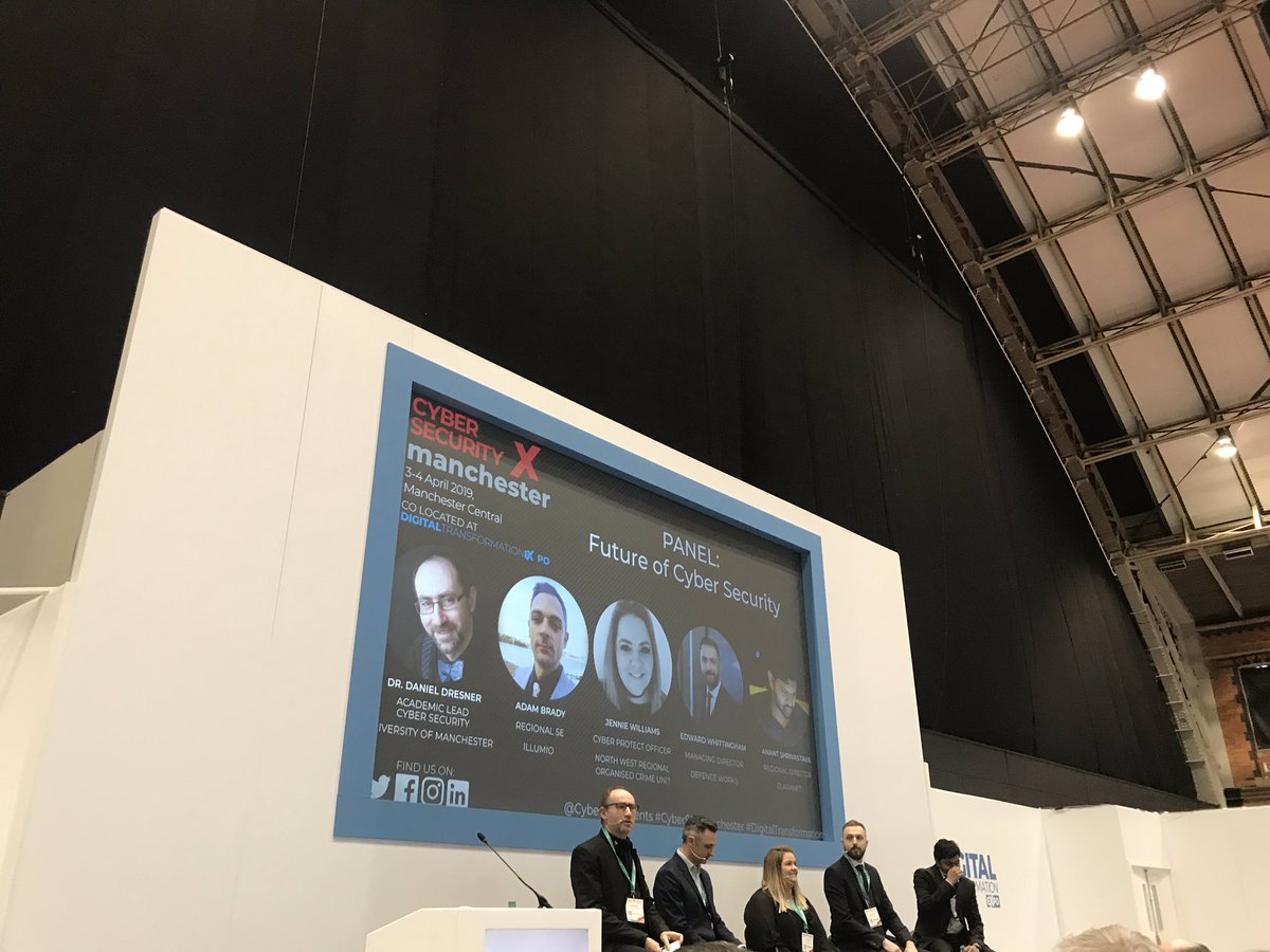 burke_catherine's tweet photo. #IPEXPOManchester, #CyberSecManchester great panel and discussion on Future of Cyber Security. π https://t.co/4lxQEeWX0z