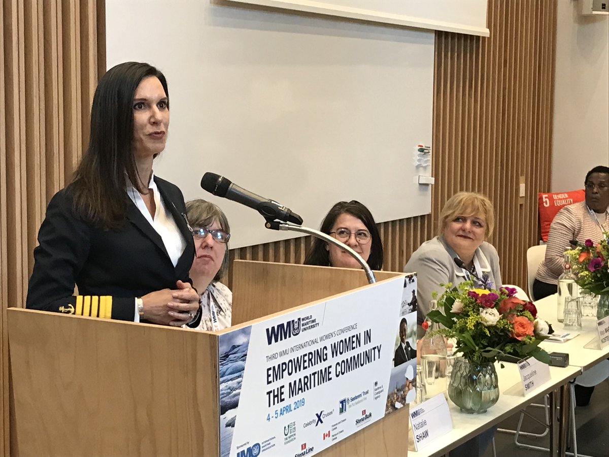 World Maritime University (@wmuhq) on Twitter photo "The secret to my success is the company I keep," said Captain Kate McCue of <a href="/CelebrityCruise/">Celebrity Cruises</a>, and "we need to make shipping cool to attract the next generation!" #MaritimeWomen2019 WMU Empowering Women in Maritime Community Conference. #Goal5 "The secret to my success is the company I keep," said Captain Kate McCue of <a href="/CelebrityCruise/">Celebrity Cruises</a>, and "we need to make shipping cool to attract the next generation!" #MaritimeWomen2019 WMU Empowering Women in Maritime Community Conference. #Goal5