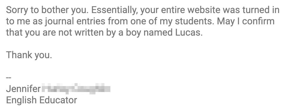 IshtarColl's tweet image. I think this might be the best email we've ever received at the Ishtar Collective.

If anyone asks we are now called Lucas.