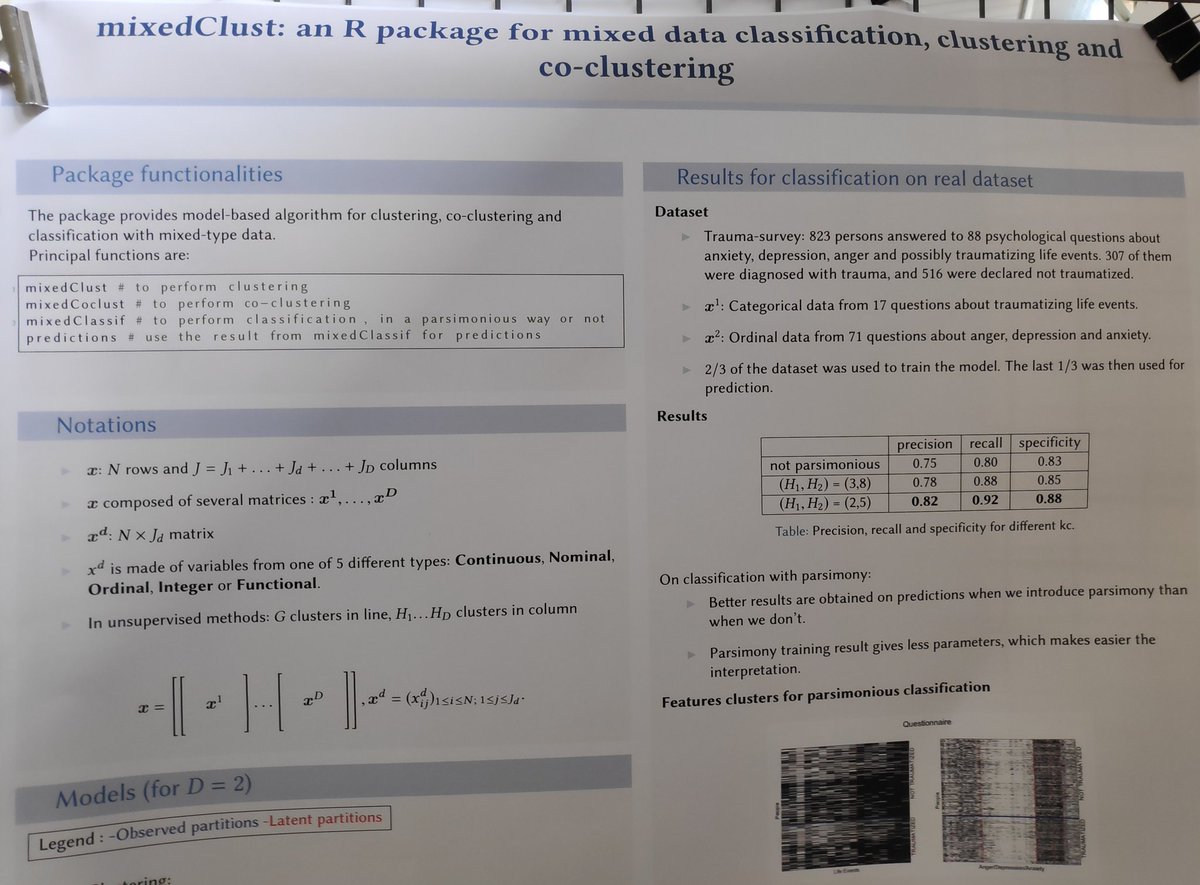 shacharmirkin's tweet photo. Mixed data classification, clustering and co-clustering by @mversionpenny and colleagues. R package available, python hopefully in a couple of months #statlearn19 https://t.co/AXJdjnBm93