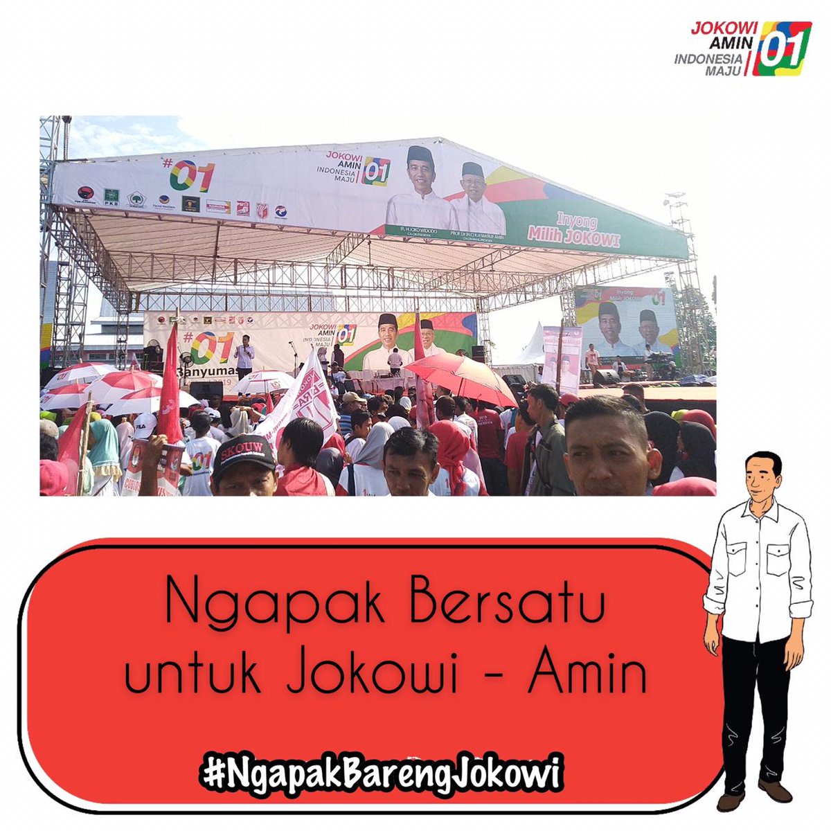 AhmadFauzanMub5's tweet photo. Tumpah ruah menjadi satu di Gor Satria #NgapakBarengJokowi untuk menghadiri kampanye akbar @jokowi @KHMarufAmin_ di Banyumas https://t.co/CrusV0lMww